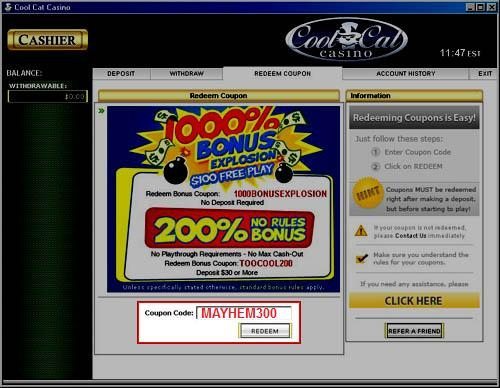 Cool Cat Casino Bonus Code Recommendations Dec 2019