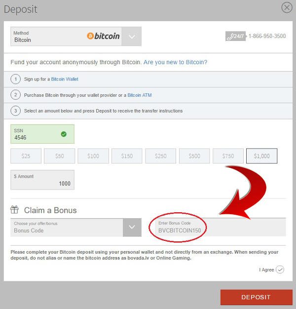 bovada bitcoin bonus code