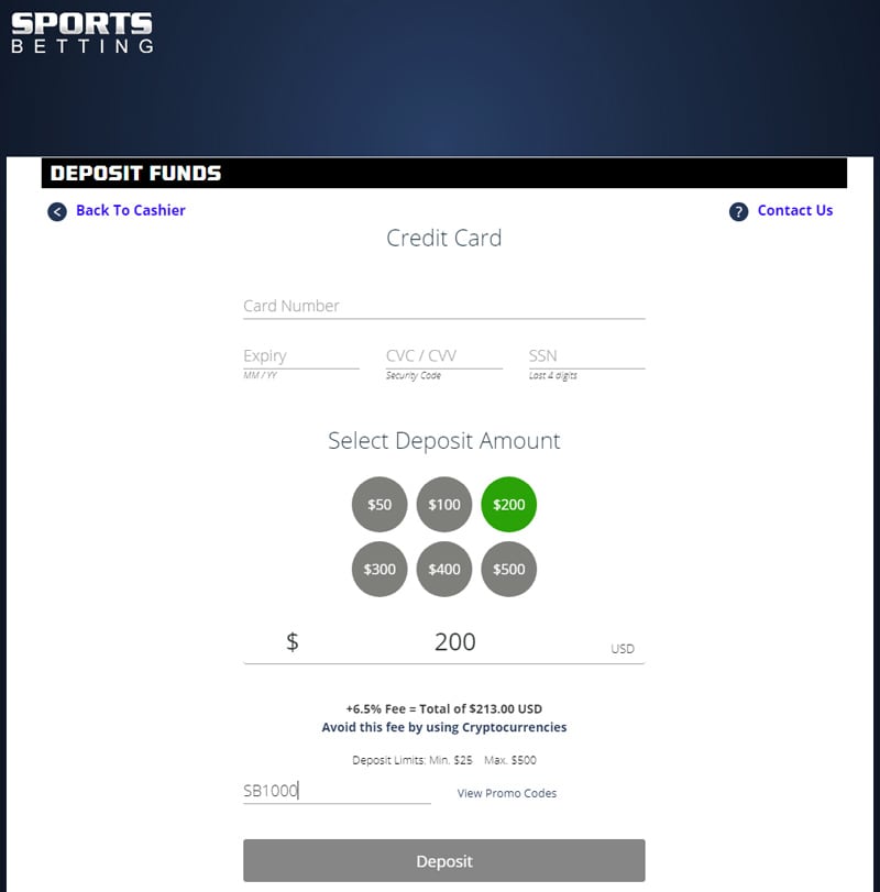 Sportsbetting ag rollover amount