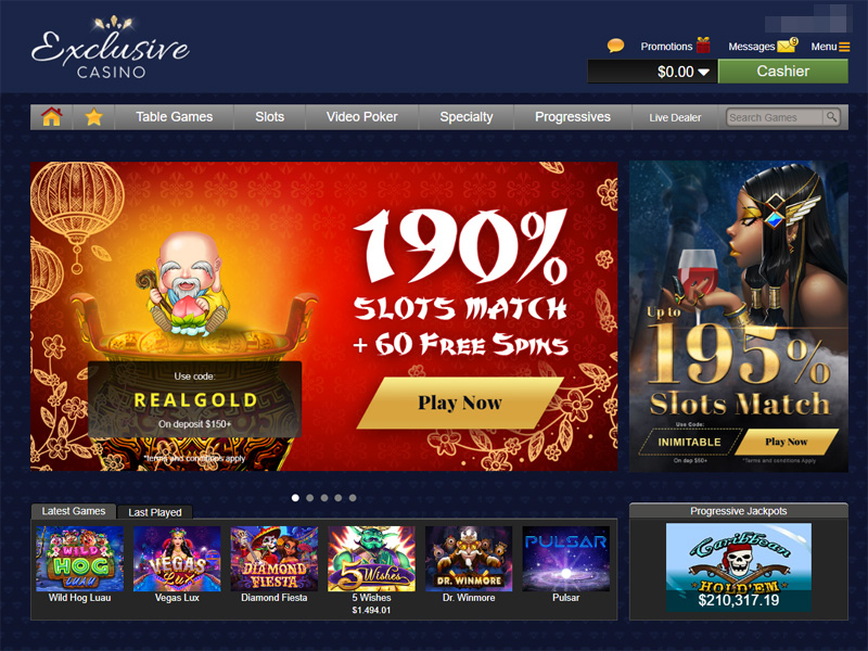 Exclusive Casino Login