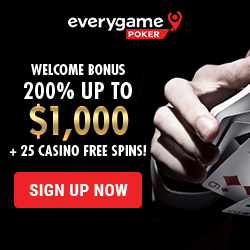 Everygame Poker Bonus Code